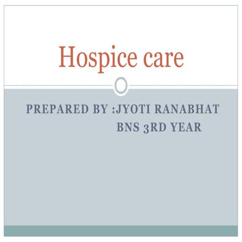 Hospice Care