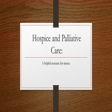 End of life care | PPTX