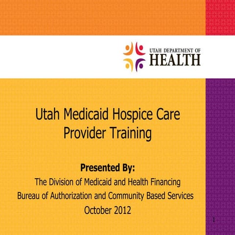 Hospice provider training 10.22.12