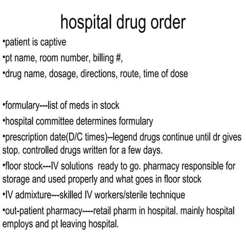 Rx order | PPT