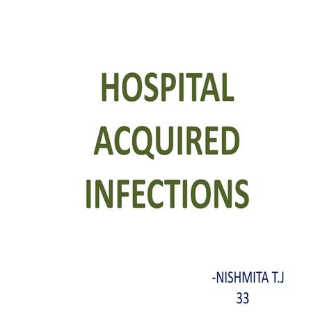 Hospital acquired infections