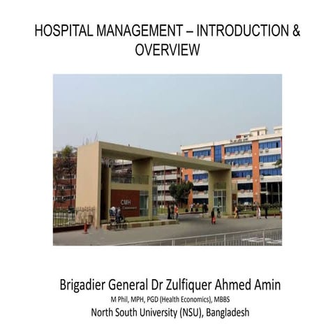 Hospital Administration - Introduction & Overview