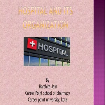 Hospital and its organisation
