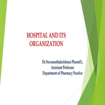 Hospital and its organisation.pptx
