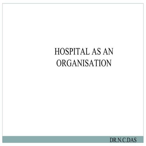Hospital as an organisation