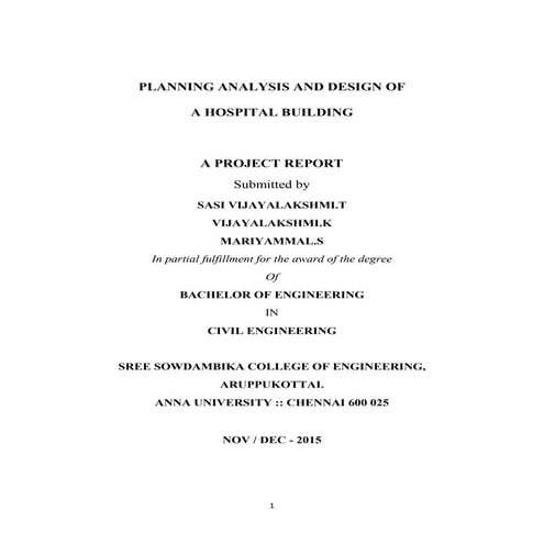 Hospital building project