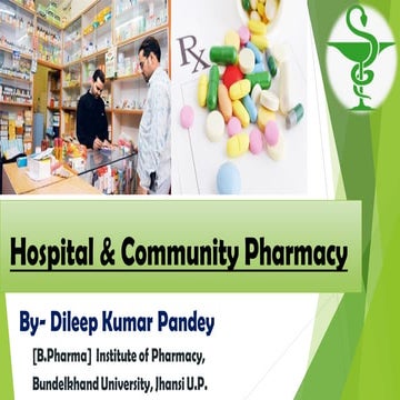 Hospital and community pharmacy