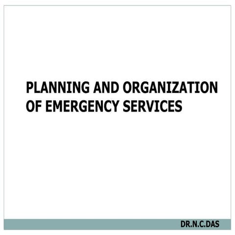 Hospital emergency services