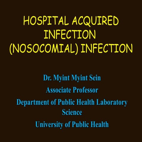 Hospital infection and control (dr mms 2017)