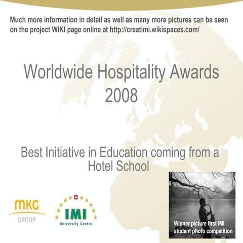 IMI at Hospitality award 2008