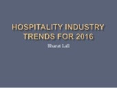 Hospitality Industry Trends for 2016