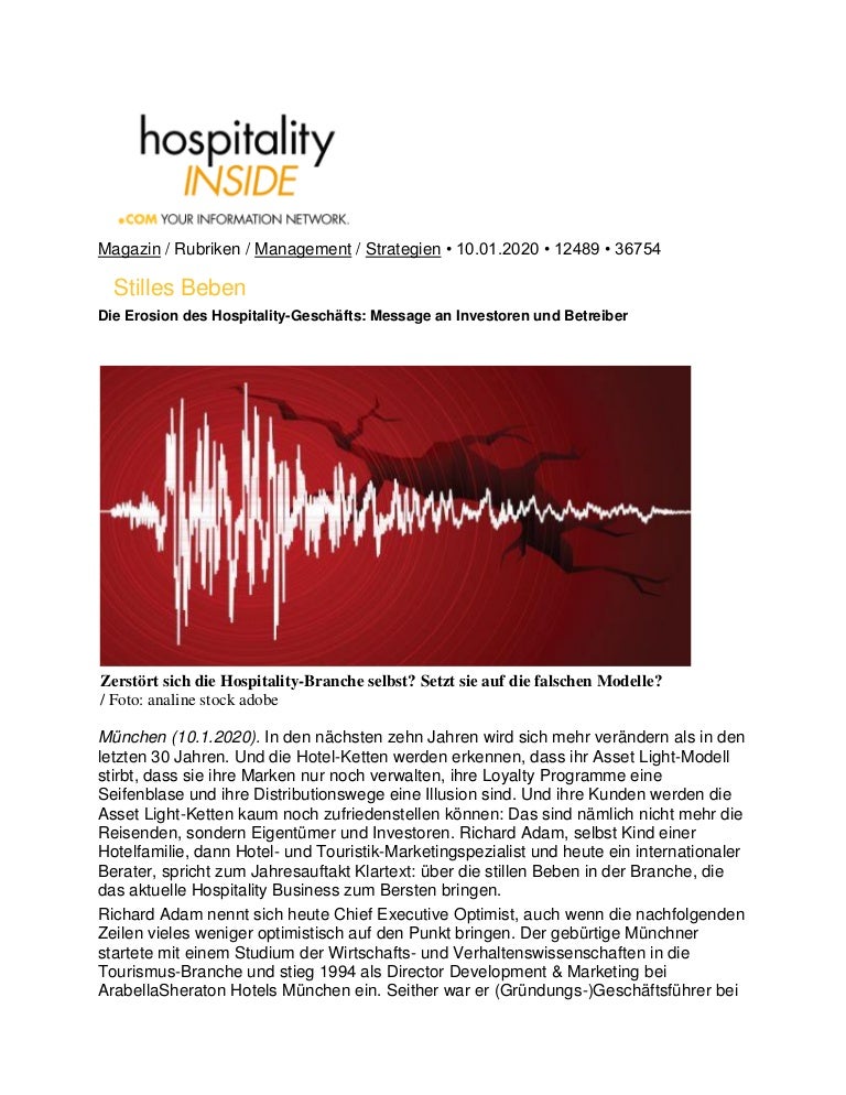 Hospitality Inside Interview German And English Language 1001