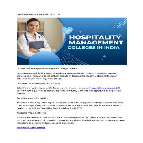 Hospitality Management Colleges in Indi1.docx