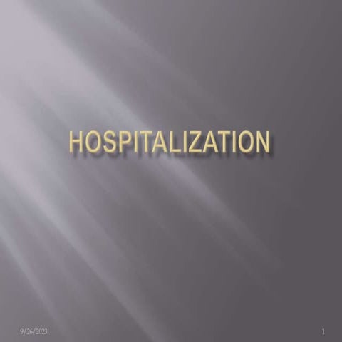 Hospitalization
