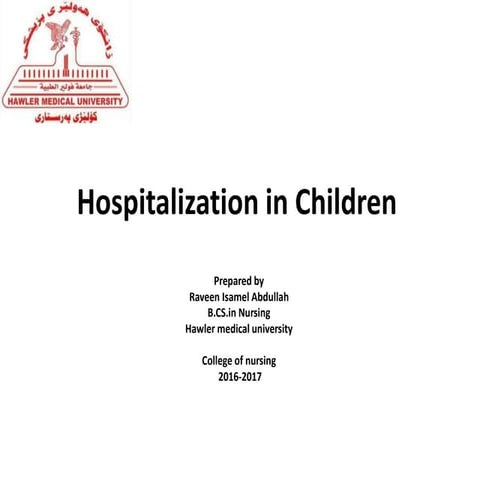 Hospitalization in children 