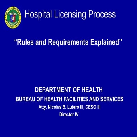 Hospital licensing process_and streamlining_nbl_upcph_revised_21_may2012