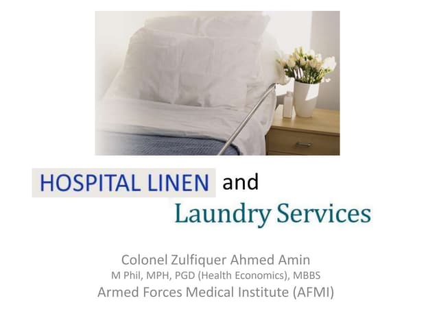 Laundry services in hospitals –linen handling | PDF