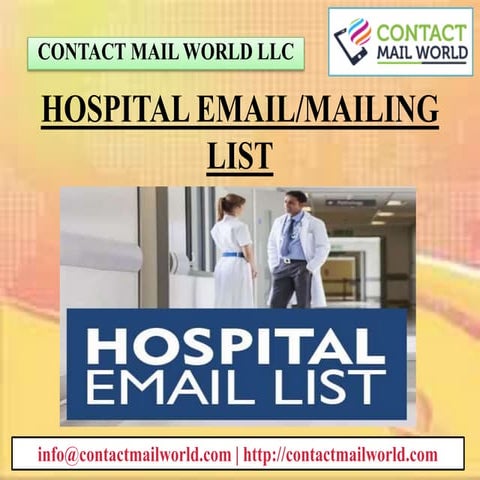 Verified Hospital CFO Email List for Targeted Marketing & Outreach | PDF