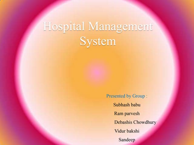 Hospital management system