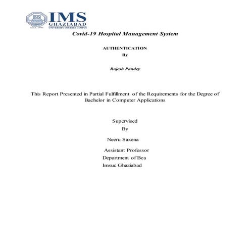 Covid-19 Hospital management system_project_report