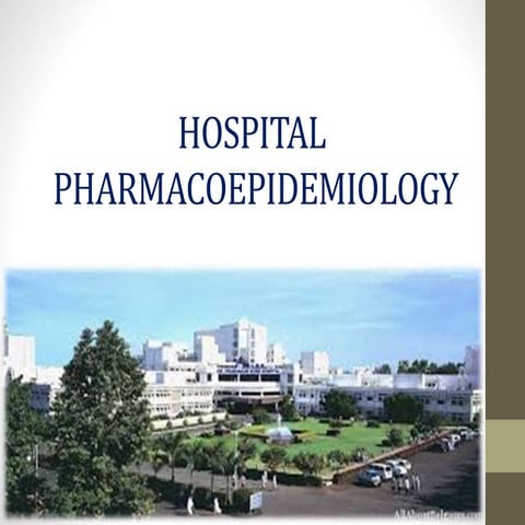 Hospital Pharmaco-epidemiology 