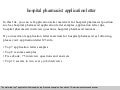 Hospital pharmacy technician application letter