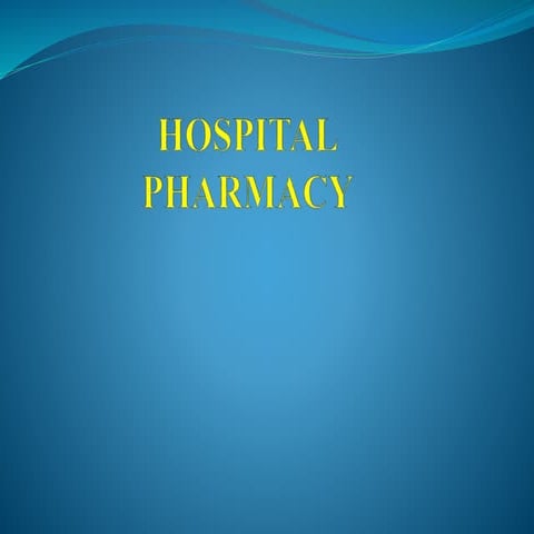 Hospital pharmacy
