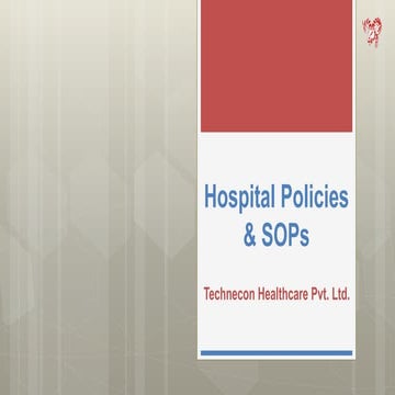 Hospital Policies & SOPs
