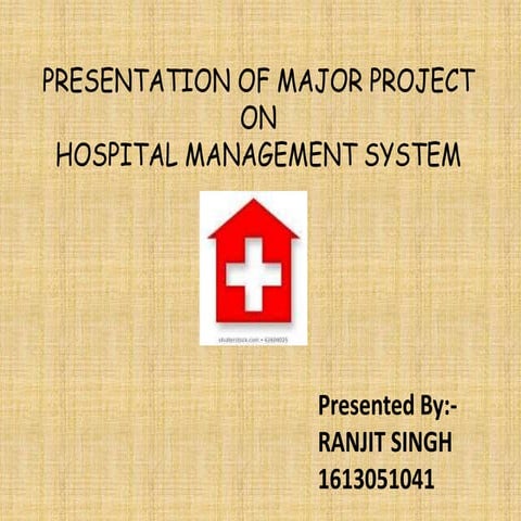 Hospital presentation
