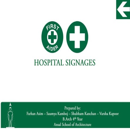 Hospital signage