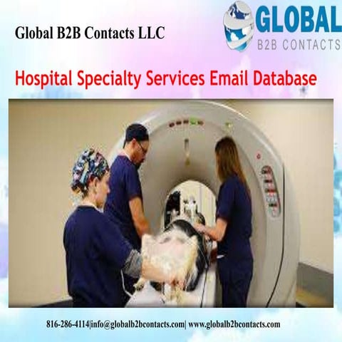 Hospital specialty services email database