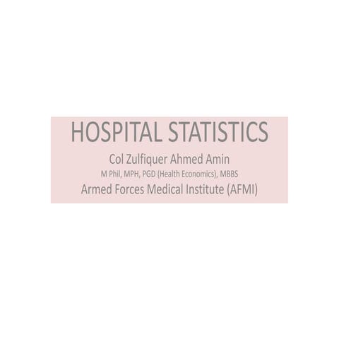 Hospital Statistics