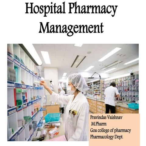 Hosptal pharmacy management 