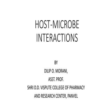 Host microbe interactions
