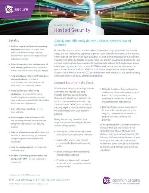 Hosted security