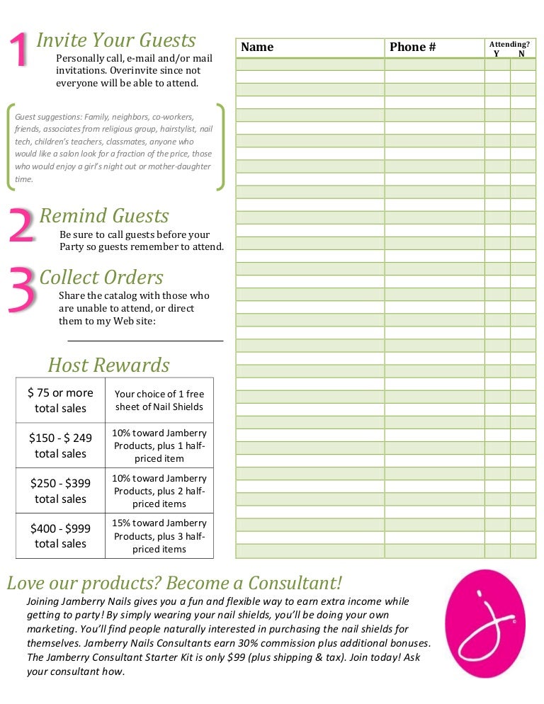 Hostess planner