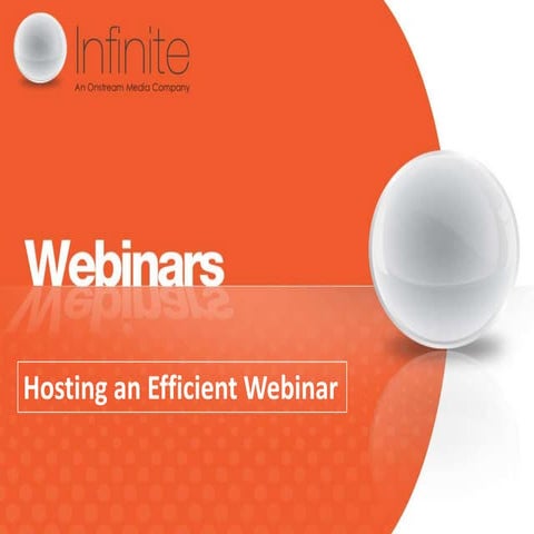 Hosting an efficient webinar