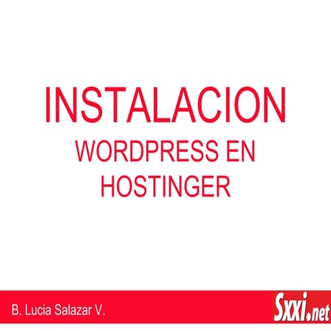 Cómo instalar Wordpress desde Hostinger?