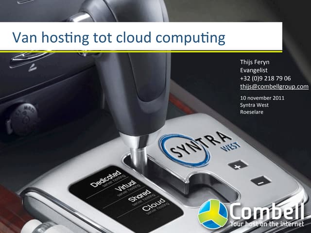 Hosting tot Cloud Syntra West