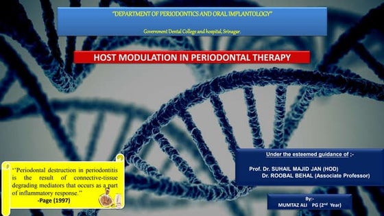 Host modulation therapy | PPTX