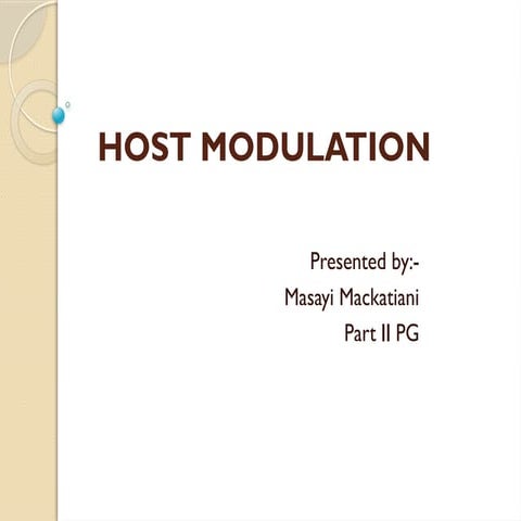 HOST MODULATION IN PERIODODNTOLOGY . . . . | PPTX