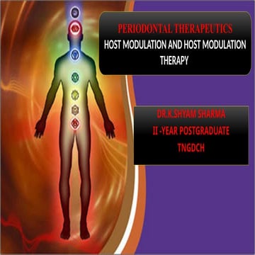 HOST MODULATION THERAPY | PPTX