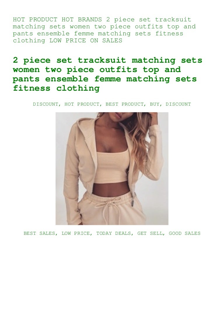 women's two piece sets tracksuit