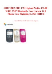 Hot Brands C3 Original Nokia C3 00 Wifi 2mp Bluetooth Jave Unlock Cel