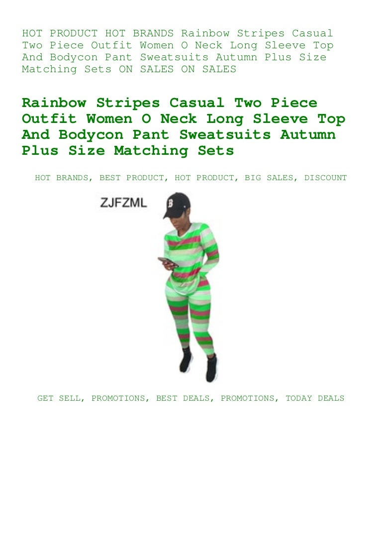 Rainbow Plus Size Jogging Suits Best 