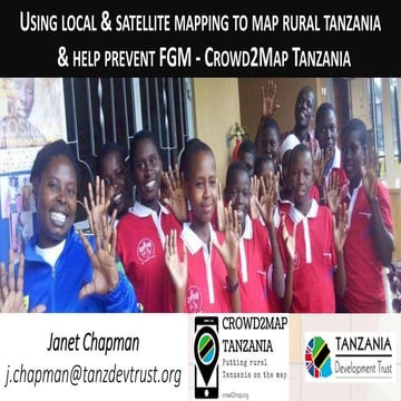 Humanitarian Openstreetmap Community Webinar on Mapping to End FGM in Tanzania