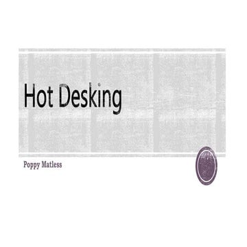 Hot desking