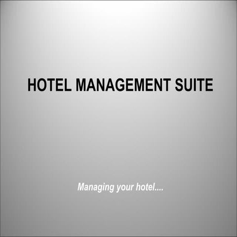 Hotel  Management  System  Suite