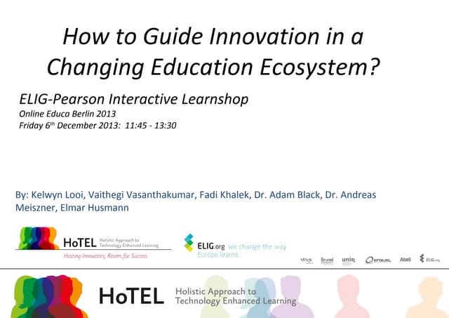 HoTEL OEP ELIG Pearson Learnshop - part 1