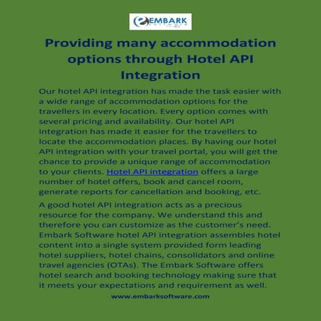 Hotel api integration